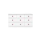 アルファタカバ ベビータンス ツマミチョイスシリーズ アリオ 120cm3段 (ガールレッド)