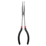 B Baosity ノーズプライヤー　先曲ペンチ　精密工具　曲げ鼻プライヤー　多機能　280mm　全２サイズ - 90度