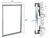 Brite陽極酸化24 " x 36 "アルミ製ミラーフレーム D1950A16X20 1