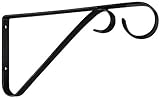 National Hardware V2653 9-Inch Plant Bracket, Black [並行輸入品]