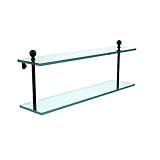 Allied Brass MA-2/22-BKM 22 by 5-Inch Glass Shelf by Allied Brass