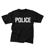 ROTHCO / ロスコ 6608 2-Sided Police T-Shirt【サイズ：4XL】メンズ Tシャツ〈POLICE〉警備用,制服,警備員,ユニフォーム,防犯,警備服