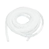 ワイヤラップ – TOOGOO ( R ) 12 mm x 5 mスパイラルラップラッピングバンドワイヤケーブルZip Organizerホワイト