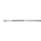 Panduit MLT4WH-LP MLT Wave-Ty Cable Tie 304 Stainless Steel Heavy 14.3-Inch (50-Pack) [並行輸入品]