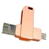 USBメモリ 128GB 4in1 USB3.0対応 iPhone Android タブレット PC 外付け フラッシュメモリ スマホ Type-C Lightning USB micro 小型 ポータブル (128GB（ピンク）)