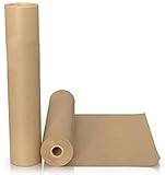 MEOTDEOY クラフト紙 380mm×30m ラッピングペーパー ロール 包装紙 ペーパークラフト DIY 工作 ハンドメイド 花束 絵画 耐水性 厚手 巻クラフト紙 ロール紙 (ブラウン)
