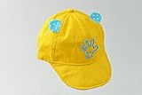 ベビー ＆ キッズ キャップ 幼児 用 カワイイ 帽子 ハット ( 頭囲 48～50cm ) (イエロー)
