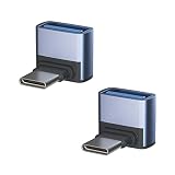 USB-C & USB 3.1 変換アダプタ L字型 Suptopwxm 2個セット (Type C - USB A 3.1 メス) 最大10Gbps MacBook Pro/MacBook Air/iPad Pro その他 USB-C 端末用 (2個)
