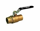 Everflow Supplies 605 C002-nl鉛フリープレミアムフルポート鍛造真鍮ボールバルブwithはんだカップ 1.5 Inch 605C112-NL 1
