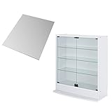 【JAJAN】フィギュアラック サード ワイド 本体 (扉) + 背面ミラー 1枚 幅83cm 奥行29cm ロータイプ ホワイト 【正規品】[ 鍵付き コレクション ケース ][棚プレ対象商品]