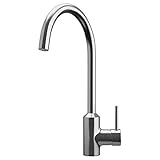 IKEA(イケア) RINGSK?R 20178686 シングルレバーキッチン混合栓, ステンレスカラー