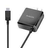 エレコム USB コンセント 充電器 18W ( USB PD対応 ) Type-Cケーブル 1.5ｍ 一体型 【 Android/タブレット 対応 】 ブラック MPA-ACCP04BK
