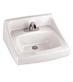 Toto lt307.8 Reliance Commercial 21 "壁マウント浴室シンクwith 3蛇口Ho、 LT307.8#03 1