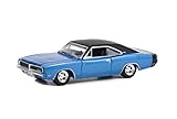 グリーンライト 1/64 ダッヂ チャージャー 1969 ブルー バレージャクソン GREENLIGHT Barrett-Jackson Ser 11 Dodge Charger 37270-B [並行輸入品]