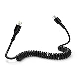 Ocbuo USB-C ライトニングケーブル 短い0.4mから1.5Mまで自由伸縮 車用コイル タイプC iPhone充電ケーブル PD20W急速充電/MFi認証/CarPlay対応 Type C Lightningケーブル カールコード アイホン充電ケーブル usb伸縮ライトニング充電コード データ転送 iPhone 14/13/12/11/iPad/iPod対応