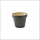 ナチュラル カラフル ポット プランター バンブー スタッキング ガーデン 雑貨 SPIN BAMBOO POT SサイズBROWN