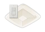 Broan SSQTXE080 Smart Sense Fan with Control, White Grille [並行輸入品]