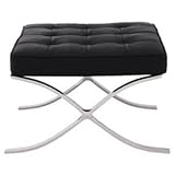 【単品】足置き（オットマン） ホワイト バルセロナ オットマン