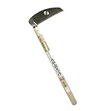 【越後鎌鍛冶職人 伝統手造品 純国産】宗久草刈鎌180mm 尺5柄付 （左きき用）