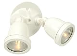 Craftmade Z412-4 Outdoor Directional Light with Halophane Lens Shades, White Finish by Craftmade