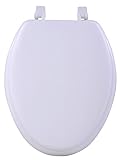 High Quality TOVYELWH04 19-Inch Fantasia Elongated Toilet Seat, Soft White