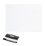 オフィスコム 法人様向け 予定表 ホワイトボード 幅1200×高さ900mm 壁掛け 暗線入 ドット方眼 OC-WBGL1290W2