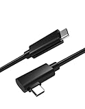 VECASDEN USB C - USB Cケーブル USB3.2 Gen1 5Gbps/3A対応 Oculus Quest/Quest 2 / Oculus Link VRヘッドセット用、ライトアングルタイプC高速データ転送＆高速充電コード、16ft/5M