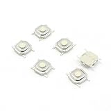 uxcell　触覚タクトスイッチ　モメンタリスイッチ　モーションマイクロ触覚　DC 12V 0.2A PCB SMT SMD　5.3x5.3x2mm 6個