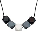 Silicone Teething Necklace for Moms - Non-toxic, BPA-Free, Stylish, Trendy, Great For Soothing Teeth