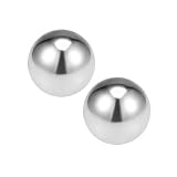 uxcell 20mm-35mmベアリングボール 304ステンレス鋼 G100精密ボール 27mm 2個 スチールボール 耐久性 防錆性 軸受用