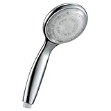 シャワーヘッド 自動LEDバスタブハンドヘルドシャワーヘッド取り外し可能なクロームを変更する7色(7色)