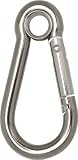 [N-8191389]ＴＲＵＳＣＯ　国産ステンレスカラビナハーケン　Ａ型　１０Ｘ１１０ｍｍ TSKH10A