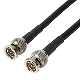 BNCケーブル 3G-SDI/HD-SDIケーブル 両端BNC付きRG59/U 75オーム 固定配線用 同軸 黒色 (5m)