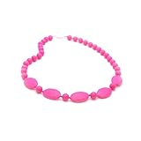 Bitey Beads Silicone Teething Nursing Necklace 32'' (Hot Pink) by Bitey Beads