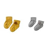 Tinksky赤ちゃん足首ソックス幼児用コットンソックスTurn Cuffクルーノンスリップ2ペア