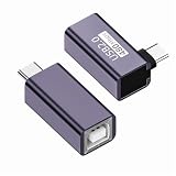 NFHK 2 ピース/ロット USB 2.0 B タイプメス - Type-C オス アングル & ストレート延長アダプター プリンター電話ディスク用