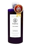 &PURPLE（アンドパープル） カラーシャンプー 紫シャンプー ムラシャン サロン専売品 250ml 保湿効果の高い9種類のオーガニック・ハーブエキス配合 ノンシリコン