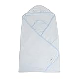 Labebe Bamboo Fiber Baby Bath Towel with Hood - Blue