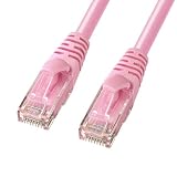 サンワサプライ カテゴリ6Aより線LANケーブル（ピンク・1m） KB-T6AY-01P