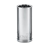 Powerbuilt 940047 3/8 Dr. 12 Pt. SAE Deep Well Socket, 9/16 by Powerbuilt