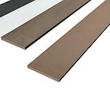 igarden アイガーデン人工木材 無垢材 板材 幅120ｍｍ厚み11ｍｍ長さ1800ｍｍ アイウッド人工木製 ボーダーフェンス ウッドデッキ幕板 10074 (1, ダークブラウン)