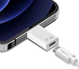 Beraypoo タイプC 変換アダプタ iPhone/iPadに適用 安全充電 データ伝送 USB-C (メス) - iOS (オス) Type-Cジャック接続 変換コネクター OTG機能搭載 出力 データ転送可能 (ホワイト)