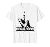 メガロドン ホオジロザメ ジャイアントシャーク サメの恋人 ダイバー Tシャツ