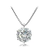 [華きらり] 【鑑定書付き】 天然 ダイヤモンド ネックレス 1.0ct Dカラー / SI2クラス / VeryGoodカット プラチナ PT900 ベネチアンチェーン 46cm スライドアジャスター付き