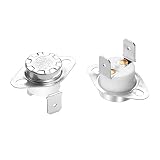 Aopin熱制御スイッチKSD301通常閉鎖NC 140度250V高電流25Aサーモスタット温度スイッチ2個入り