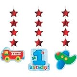 Fun at One Boy Hanging Cutouts - by Creative Party