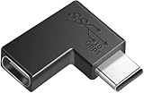 CNCTWO(コネクトツー)USB Type-C(メス/オス) USB3.2 転送速度10GBps 30v耐圧 5A給電 90°L字型アダプタ C2UCL