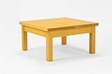 匠のガーデンテーブル・60cm×60cm（高さ30-40cmのご希望サイズ）（色：パイン）（無垢材・天然木製ローテーブル）日本製・完成品