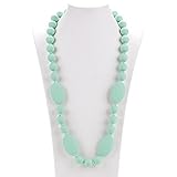 Consider It Maid Silicone Teething Necklace for Mom to Wear - FREE E-BOOK - BPA FREE and FDA Approve