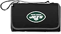 PICNIC TIME NFL テネシー・タイタンズ ブランケット ト��ート アウトドア ピクニックブランケット - ビーチブランケット - キャンプ用ブランケット (ブラックと外側は黒)